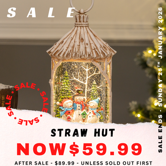 Straw Hut - Snowman