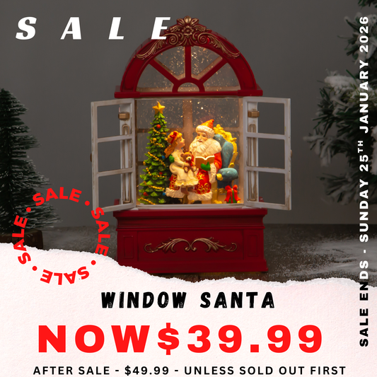 Window Globe - Santa