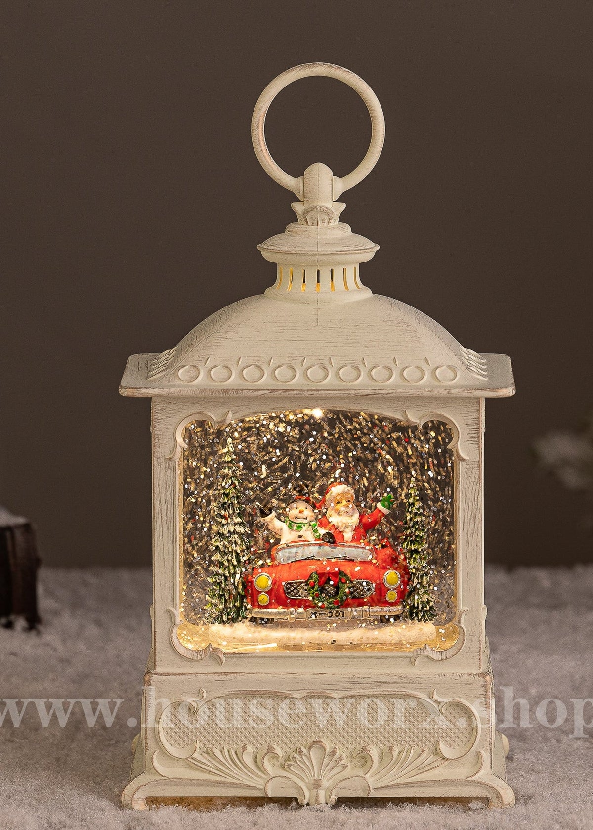 European - Santa/Snowman/Car - NO BOX - Christmas Snow Globes by House worX