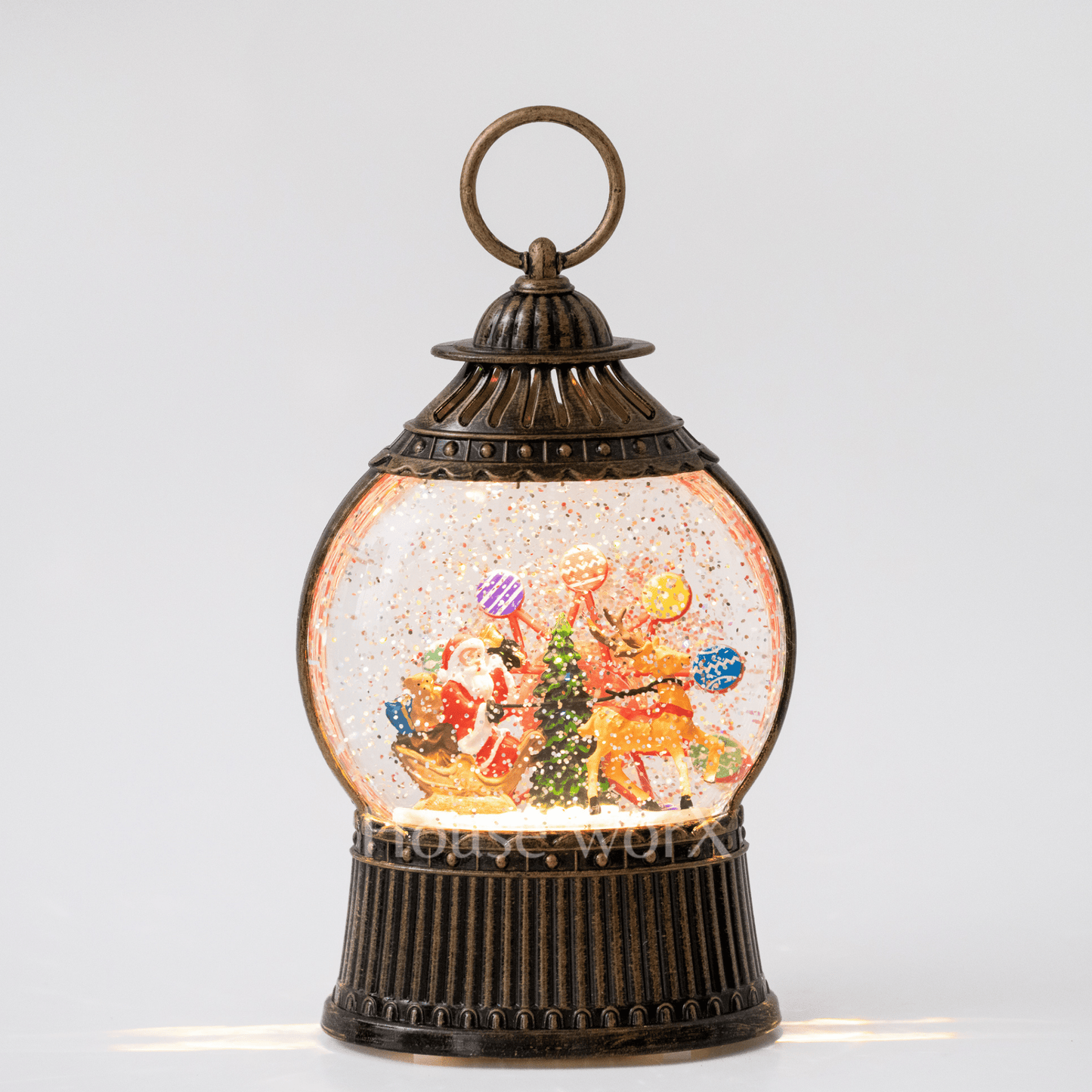 Ferris Wheel - Santa/Deer - Christmas Snow Globes by House worX