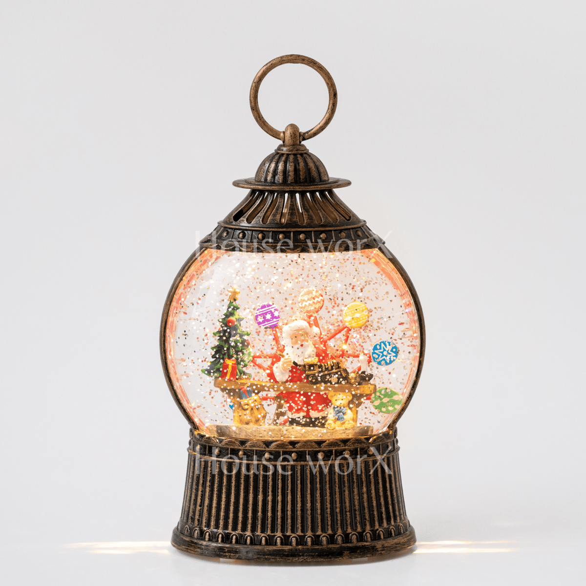 Ferris Wheel - Santa/Teddy - Christmas Snow Globes by House worX