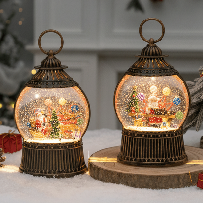 Ferris Wheel - Santa/Teddy - Christmas Snow Globes by House worX