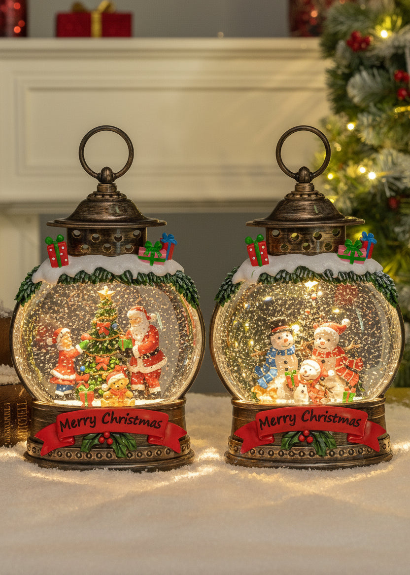 Festive Oval - Christmas Snow Globes by House worX