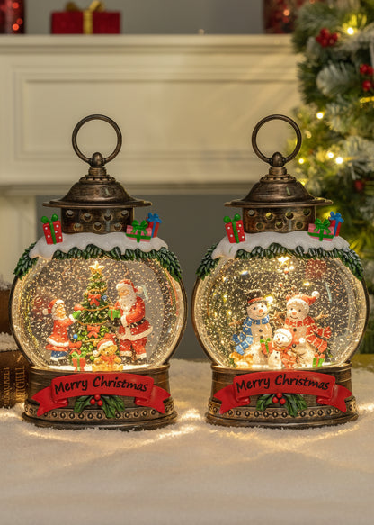 Festive Oval - Christmas Snow Globes by House worX