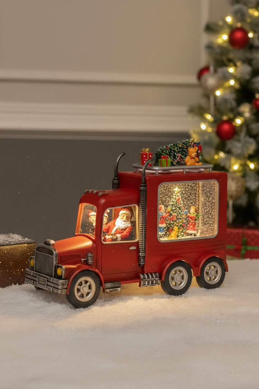 Festive Truck - Santa - Christmas Snow Globes by House worX