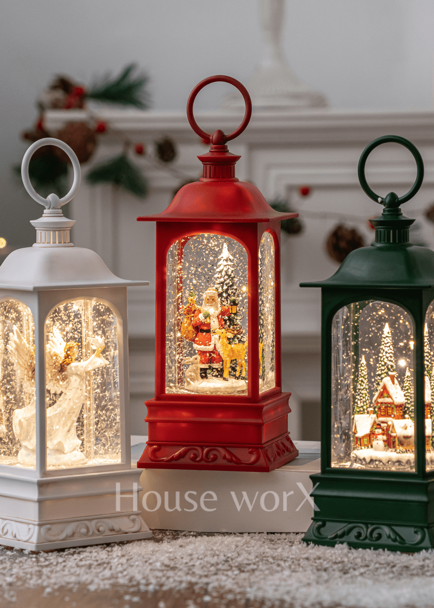 Georgia Angel - White - Christmas Snow Globes by House worX