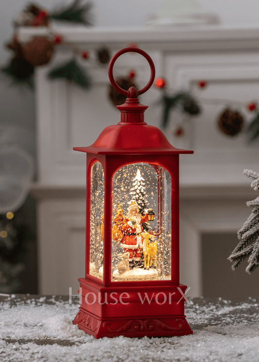 Georgia Santa - Red - Christmas Snow Globes by House worX