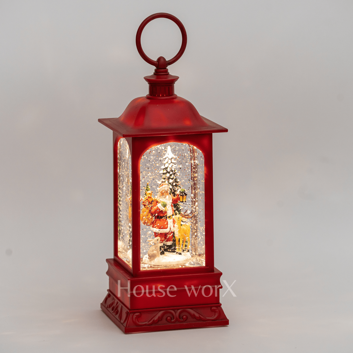 Georgia Santa - Red - Christmas Snow Globes by House worX