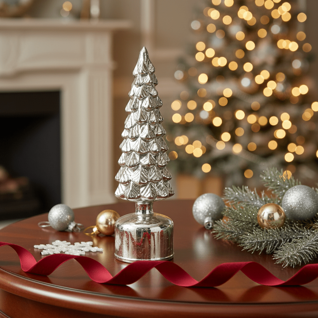 Glass Spinning Tree - Christmas Snow Globes by House worX