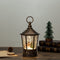 hexagonal lantern christmas snow globe snowman