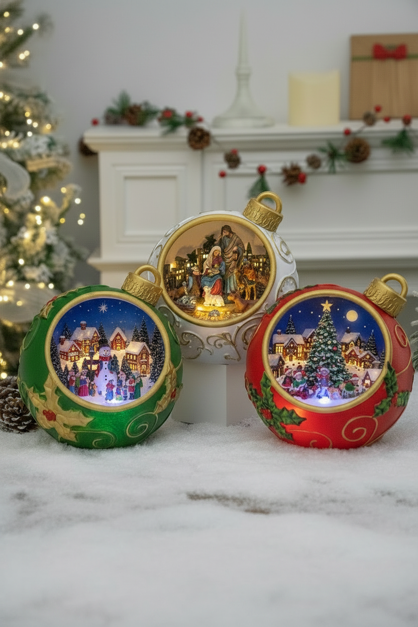 Holiday Lane - Bauble - Large - Christmas Snow Globes by House worX