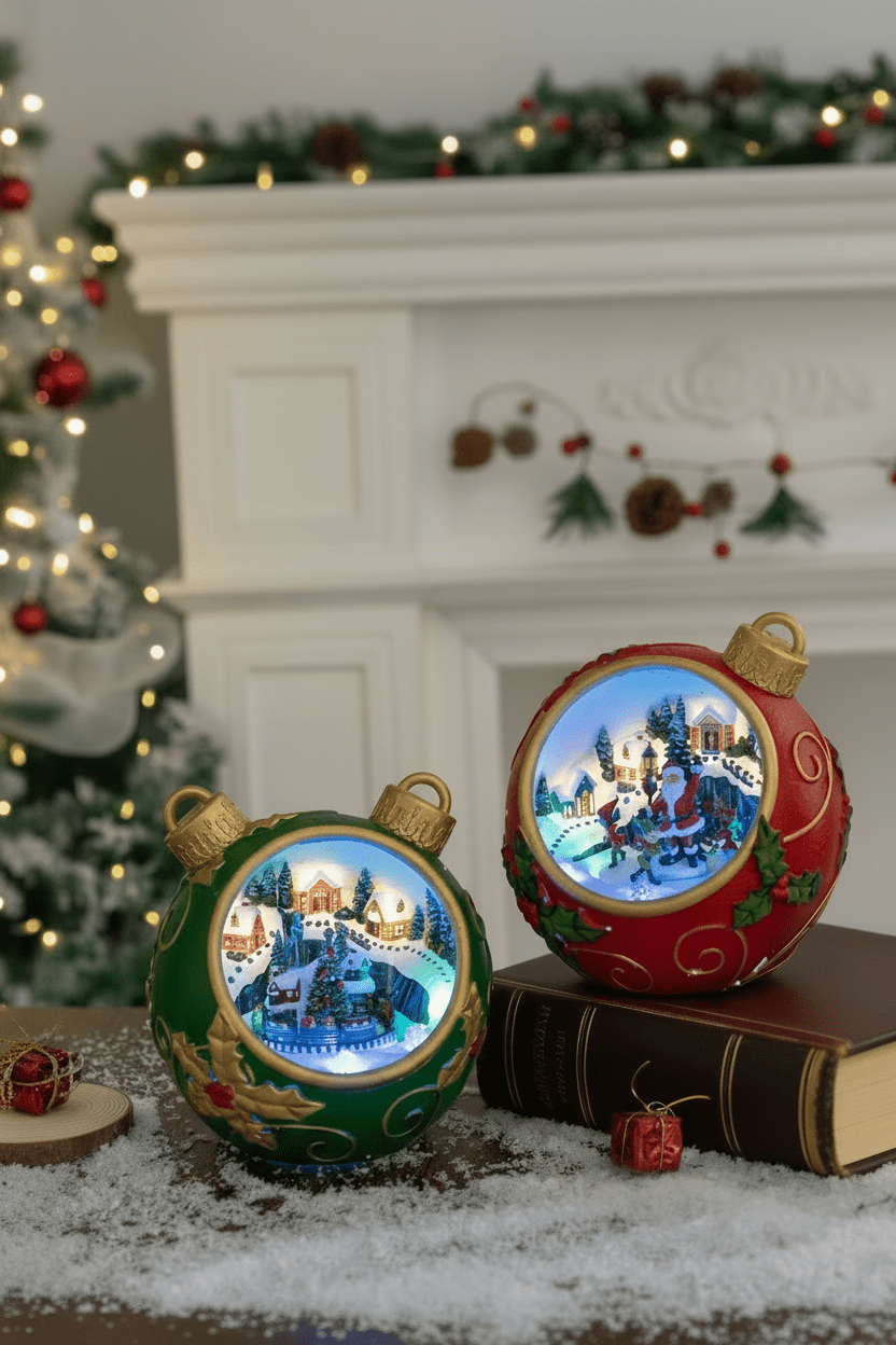 Holiday Lane - Bauble - Medium - Christmas Snow Globes by House worX