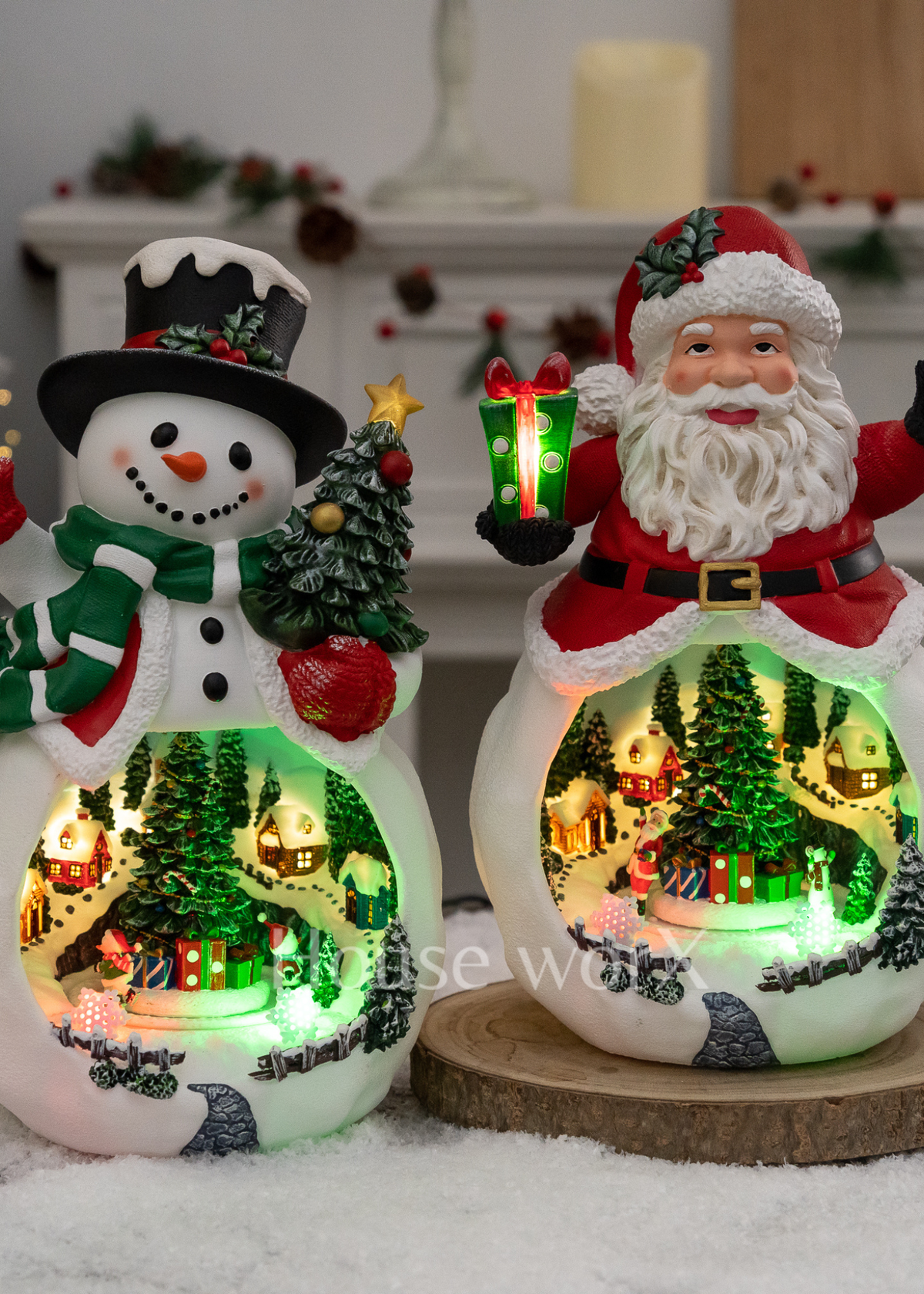 Holiday Lane - Large - Christmas Snow Globes by House worX