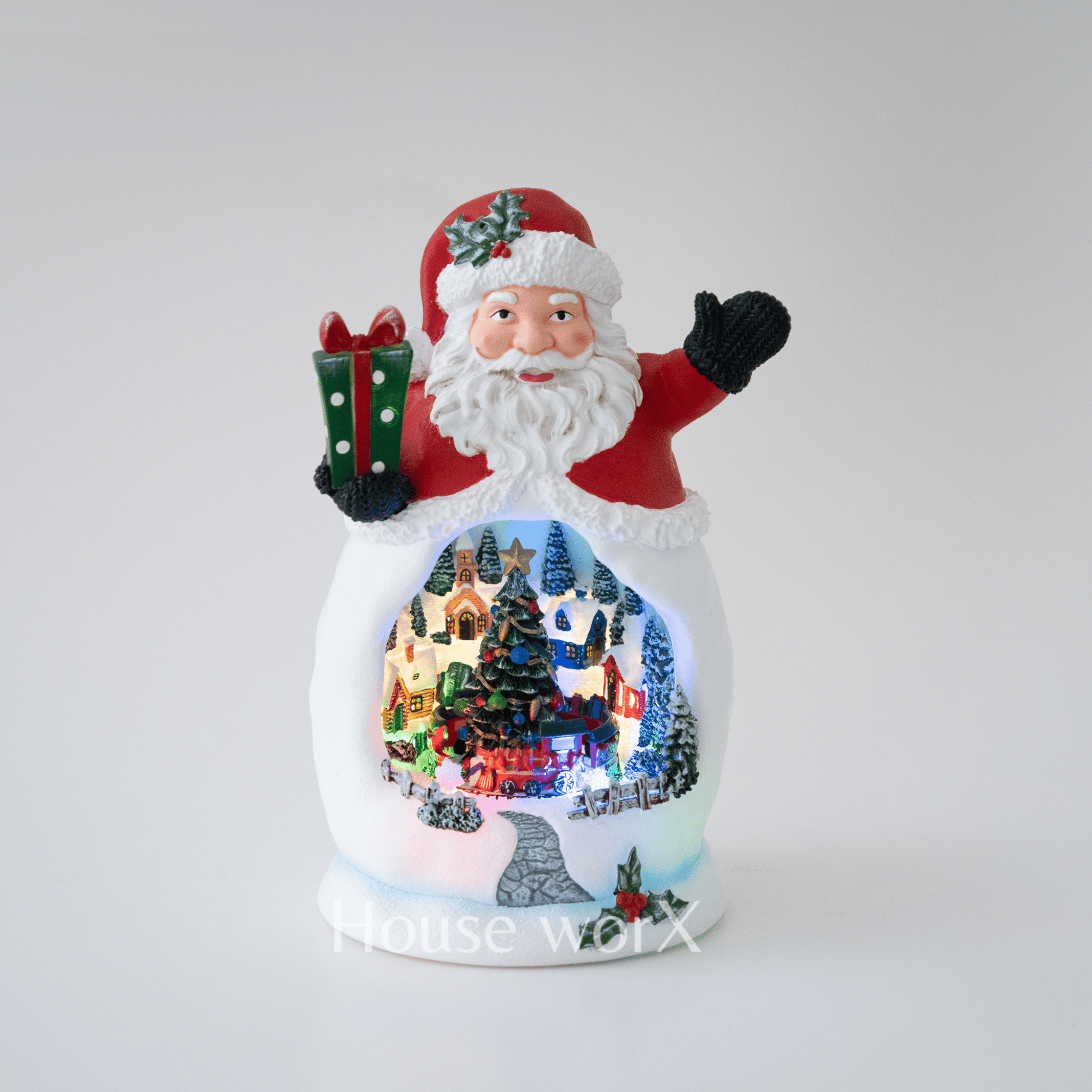 Holiday Lane - Medium - Christmas Snow Globes by House worX