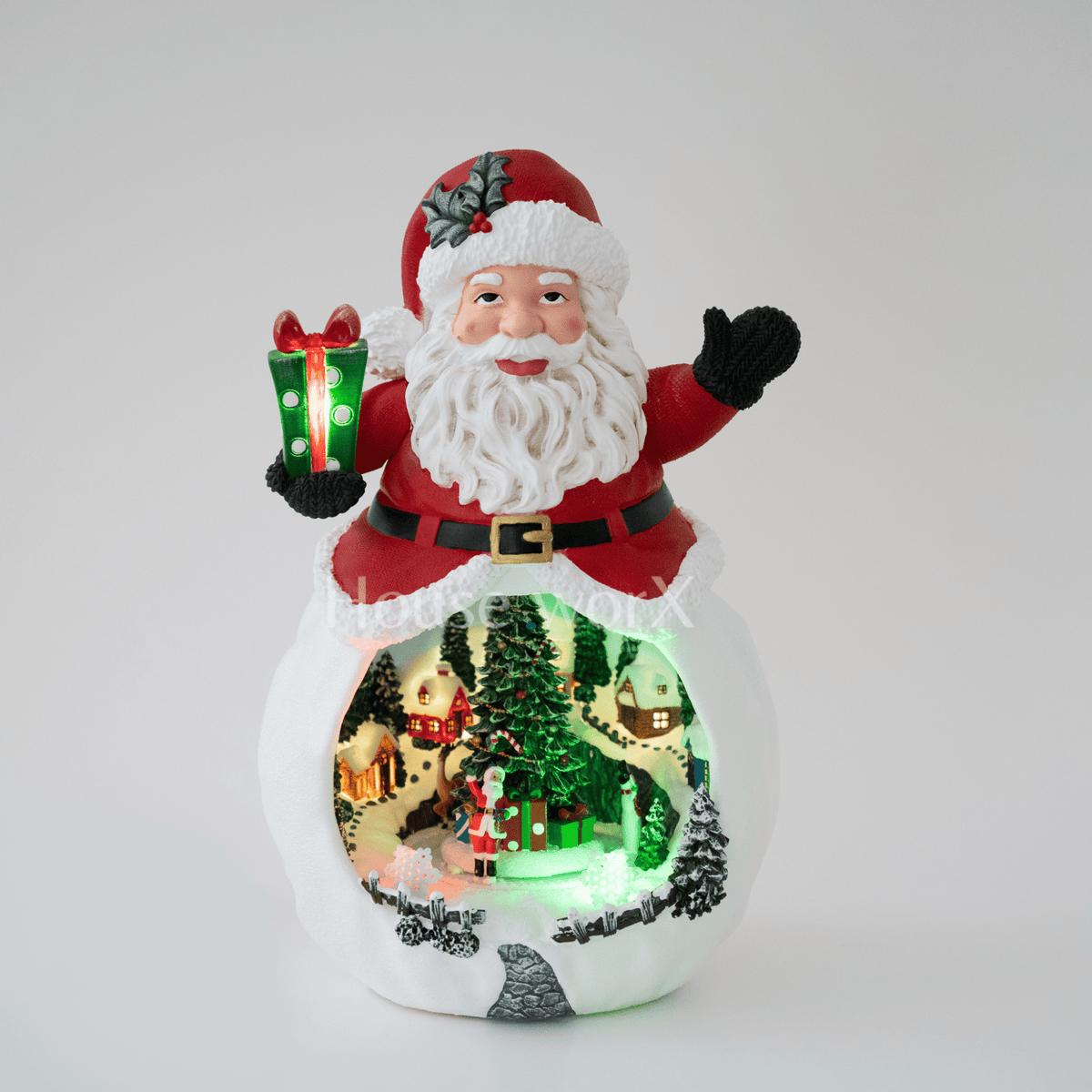 Holiday Lane - Santa - Large - Christmas Snow Globes by House worX