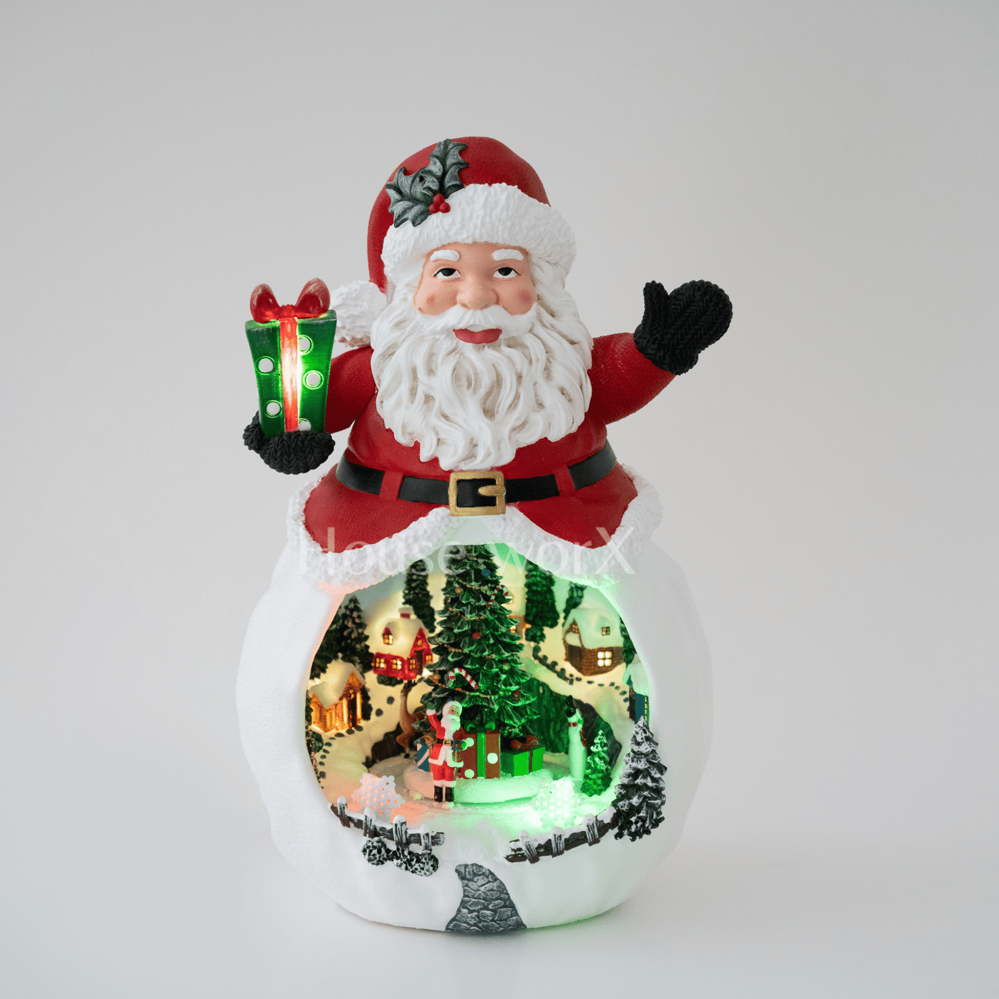 Holiday Lane - Santa - Large - Christmas Snow Globes by House worX