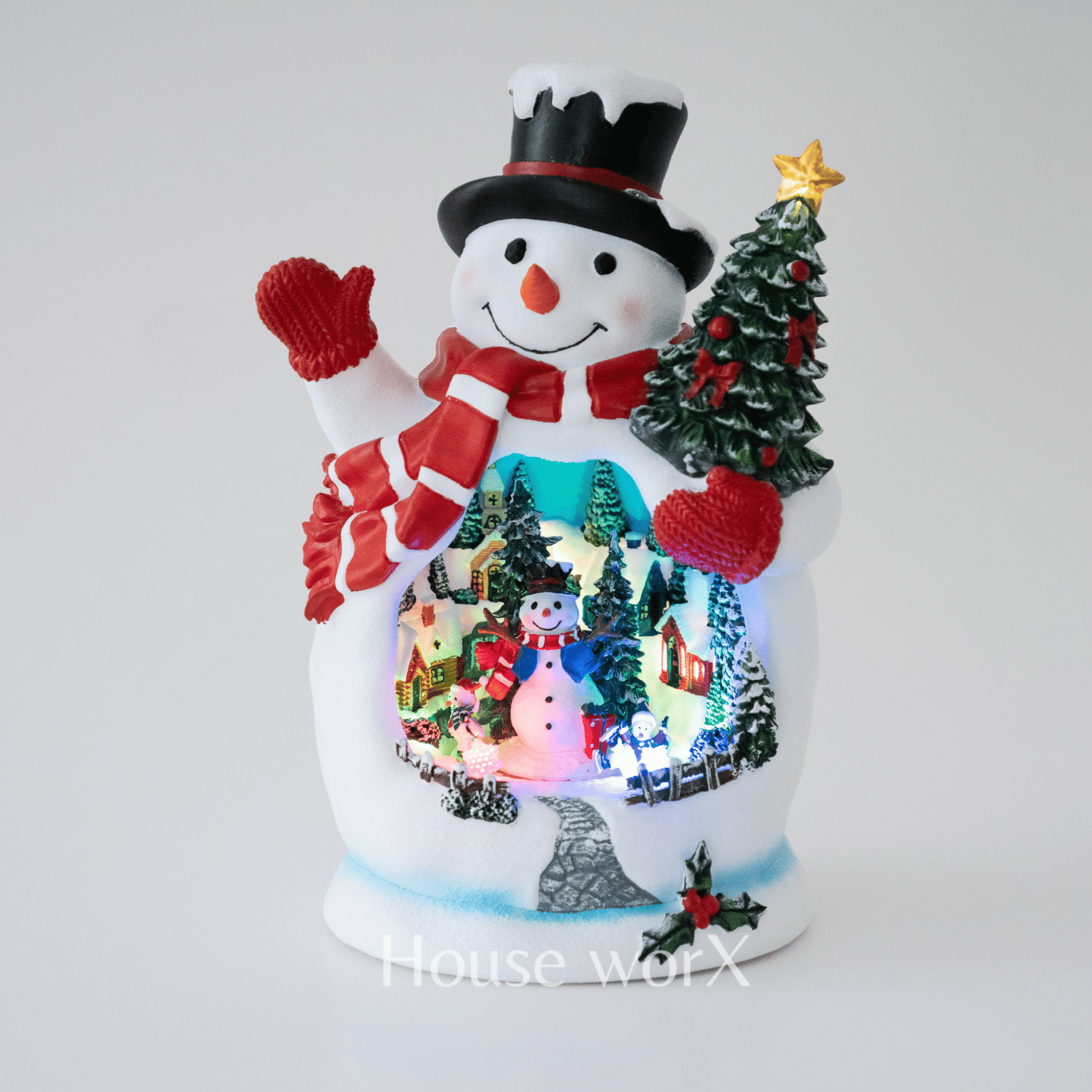 Holiday Lane - Snowman - Medium - Christmas Snow Globes by House worX