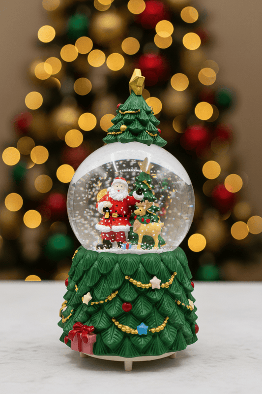 Introductory Offer - Green Tree - Christmas Snow Globes by House worX