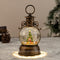 jester camp lantern christmas snowglobe 360 degree rotating feature nutcracker christmas tree