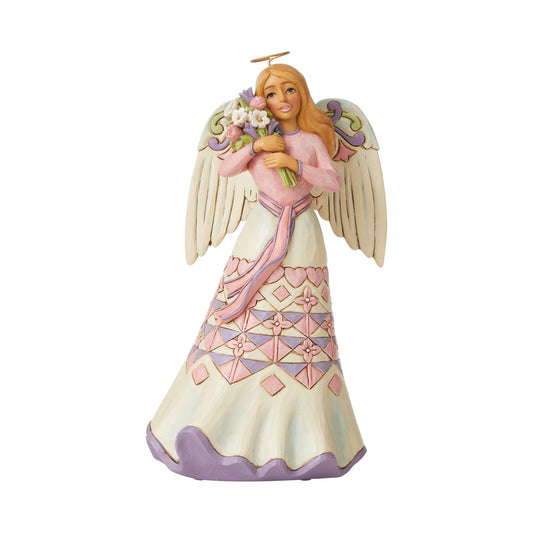 Jim Shore Heartwood Creek - Angel Holding Flowers - Christmas Snow Globes by House worX