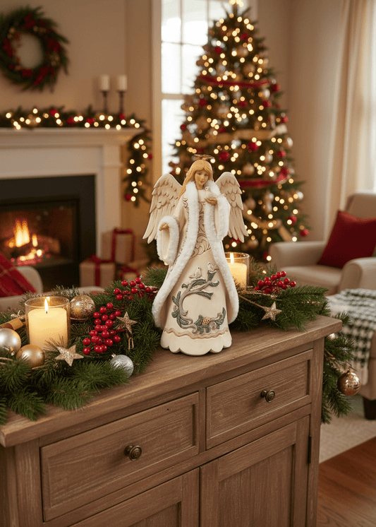 Jim Shore Heartwood Creek - Angel With Dove PRE-ORDER - Christmas Snow Globes by House worX
