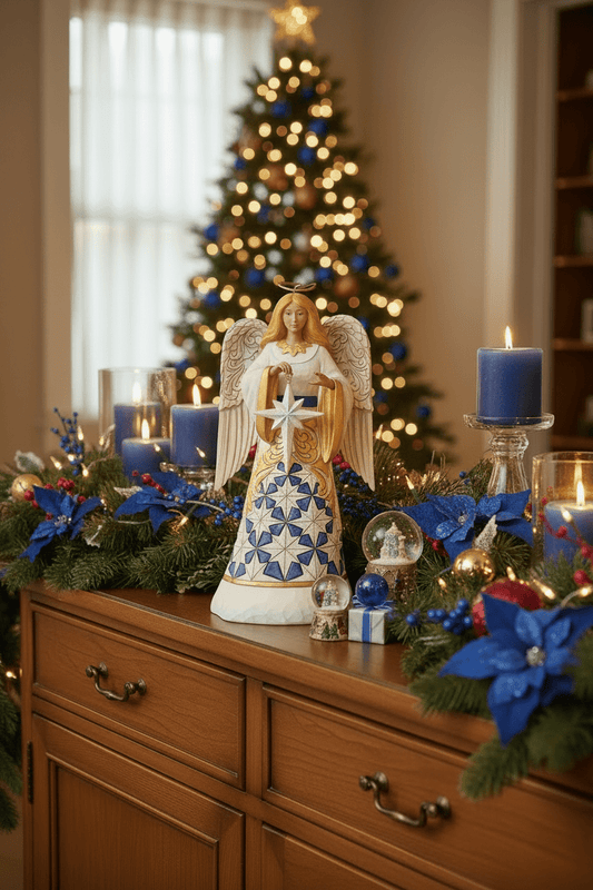 Jim Shore Heartwood Creek - Angel With Star - Christmas Snow Globes by House worX