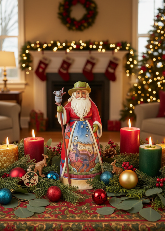 Jim Shore Heartwood Creek - Australia Santa - Pre-Order - Christmas Snow Globes by House worX