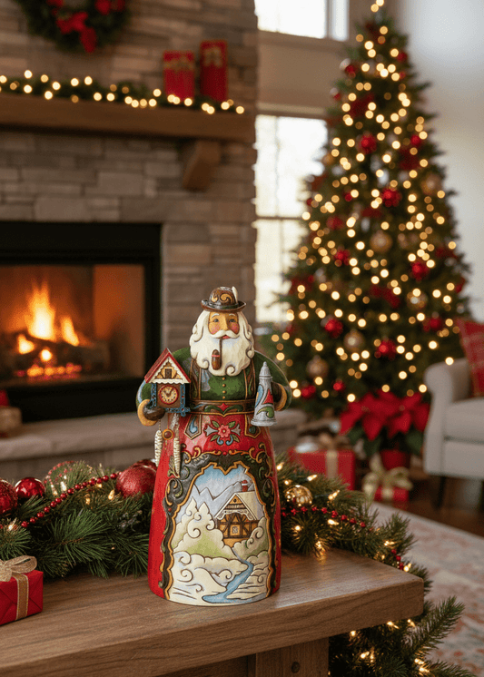 Jim Shore Heartwood Creek - German Santa - Pre-Order - Christmas Snow Globes by House worX