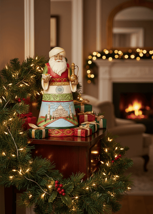 Jim Shore Heartwood Creek - Indian Santa - Pre-Order - Christmas Snow Globes by House worX