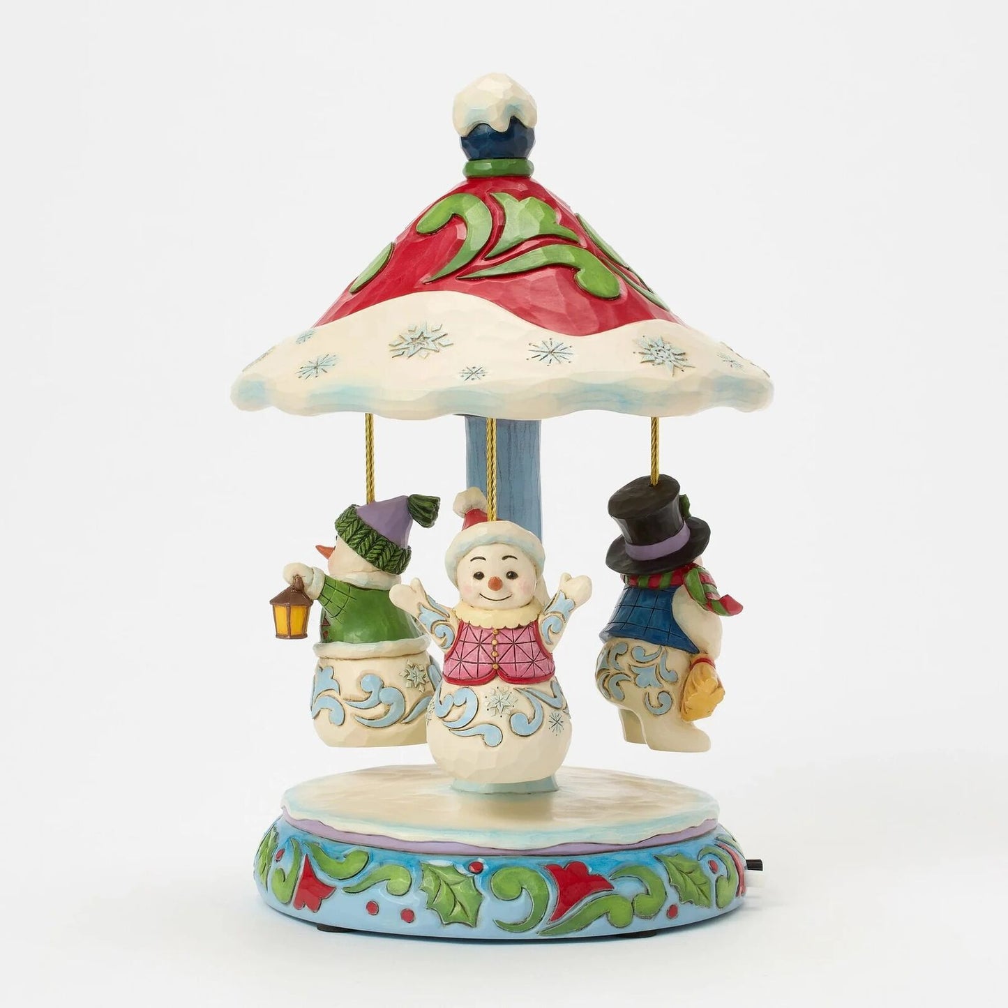 Jim Shore Heartwood Creek - Rotating Snowman Carousel - Christmas Snow Globes by House worX