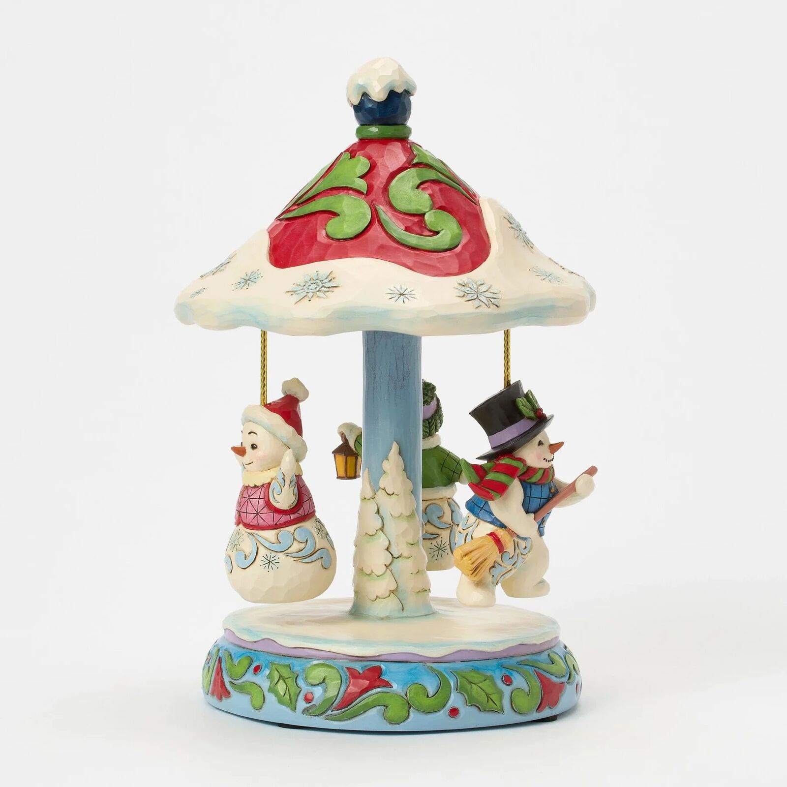 Jim Shore Heartwood Creek - Rotating Snowman Carousel - Christmas Snow Globes by House worX