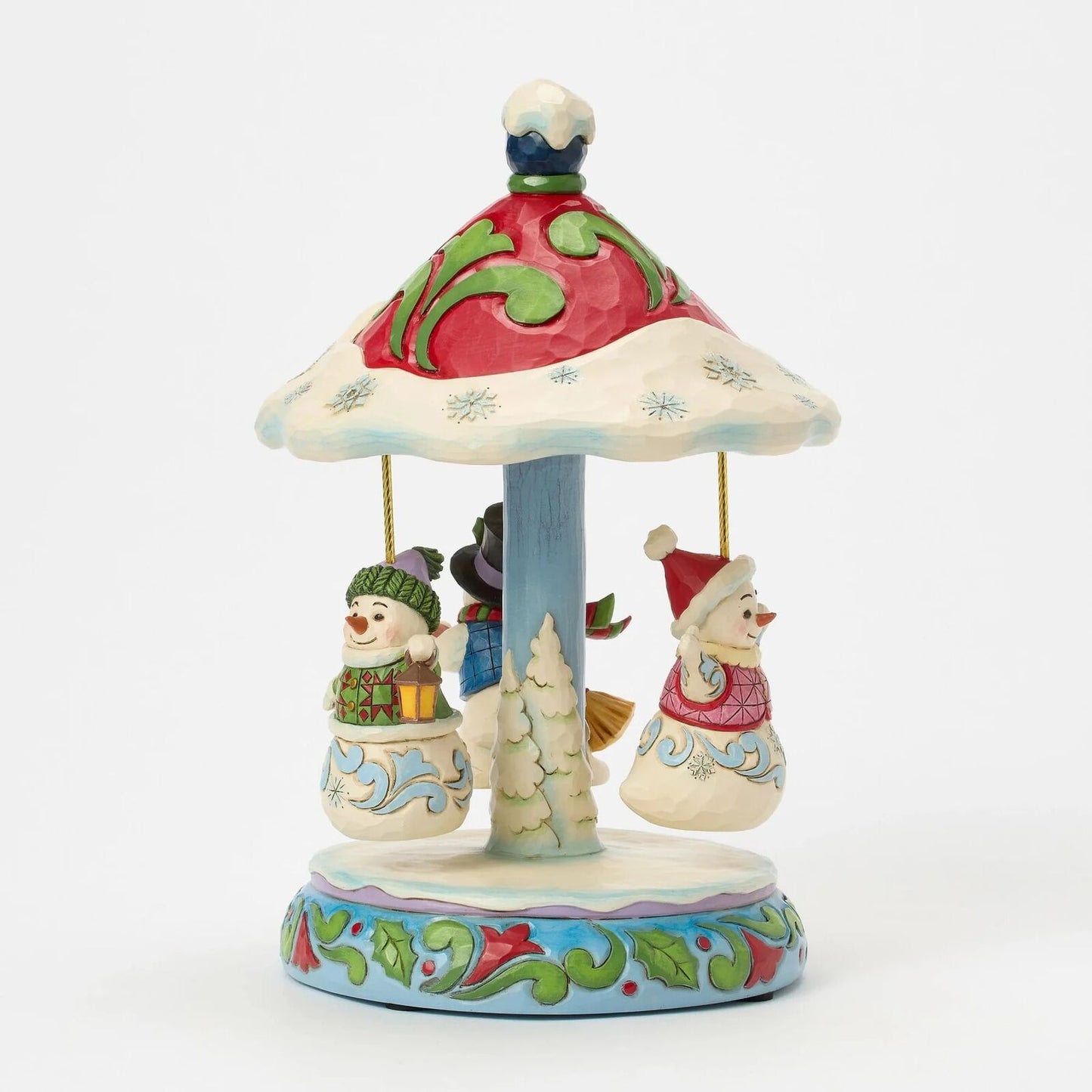 Jim Shore Heartwood Creek - Rotating Snowman Carousel - Christmas Snow Globes by House worX