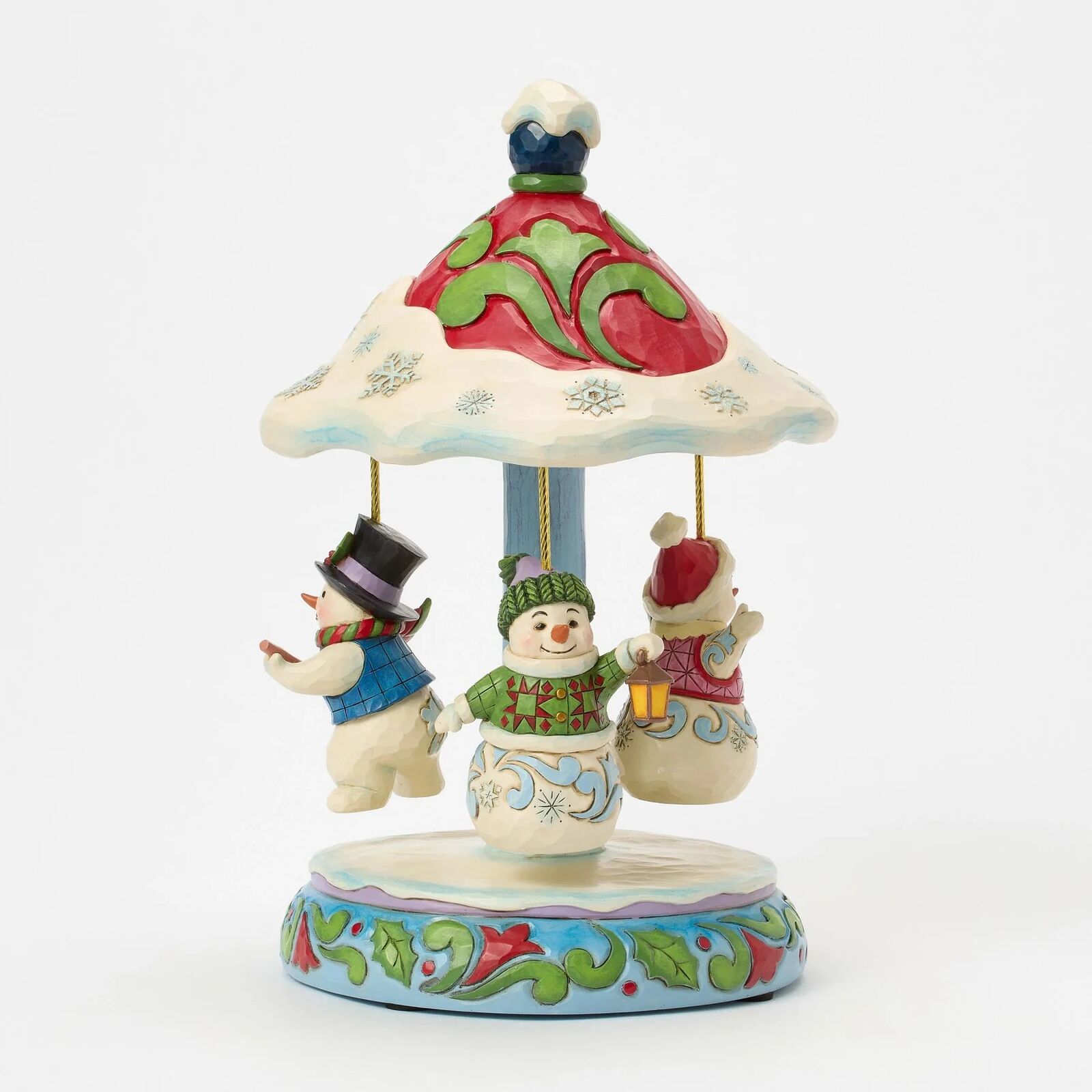 Jim Shore Heartwood Creek - Rotating Snowman Carousel - Christmas Snow Globes by House worX