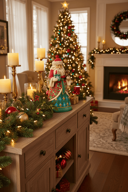 Jim Shore Heartwood Creek - Santa With Pets - Christmas Snow Globes by House worX