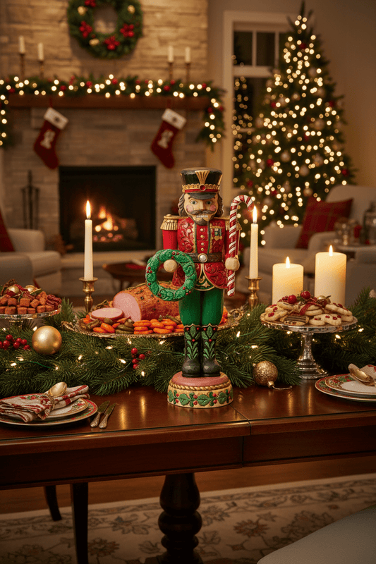 Jim Shore Heartwood Creek - Soldier Nutcracker Green/Red - PRE-ORDER - Christmas Snow Globes by House worX