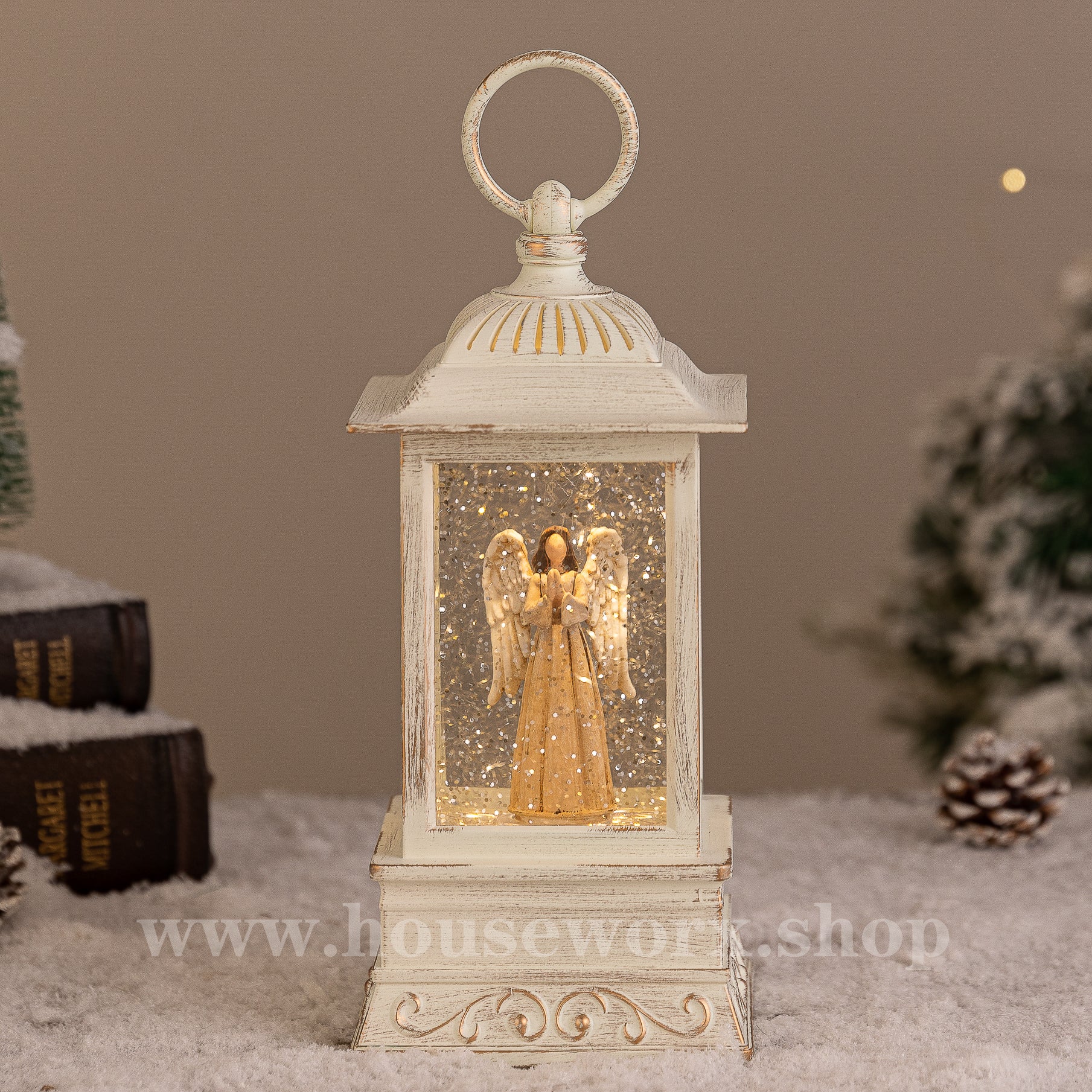 manhattan christmas snow globe Angel