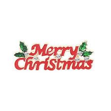 Merry Christmas Brooch - Christmas Snow Globes by House worX