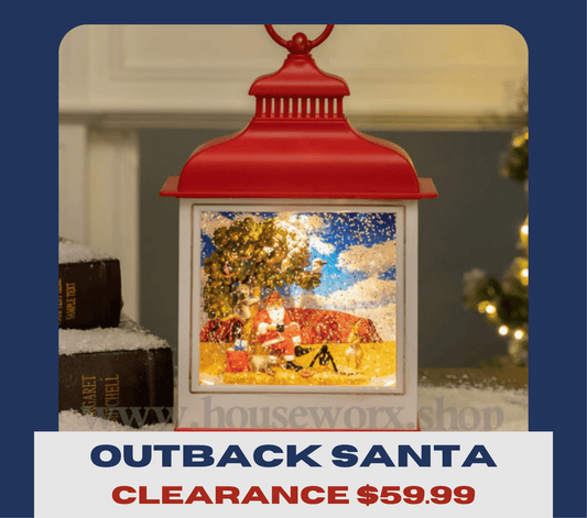 Outback Santa - Christmas Snow Globes by House worX