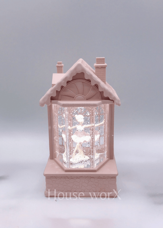 Pink House - Ballerina - Christmas Snow Globes by House worX