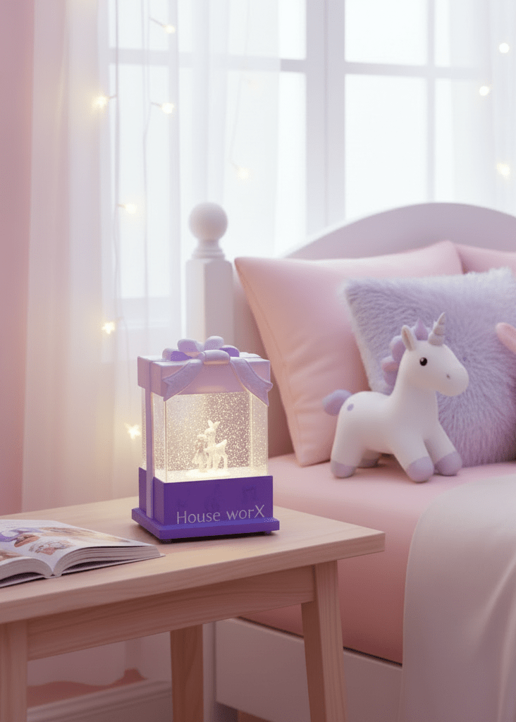 Present - Purple Deer - Christmas Snow Globes by House worX