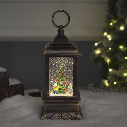 Oslo Christmas snow globe collection tree/kids video