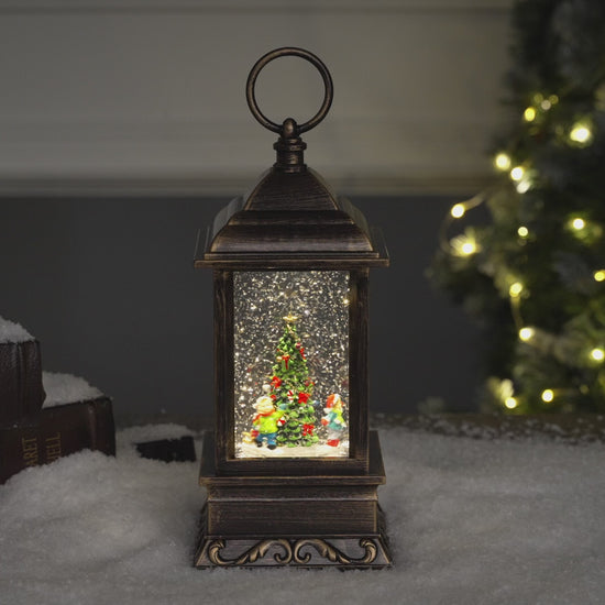 Oslo Christmas snow globe collection tree/kids video