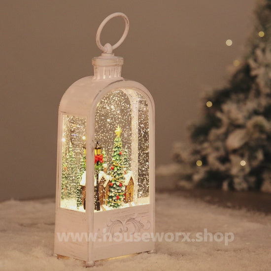 nordic dome village christmas snow globe video
