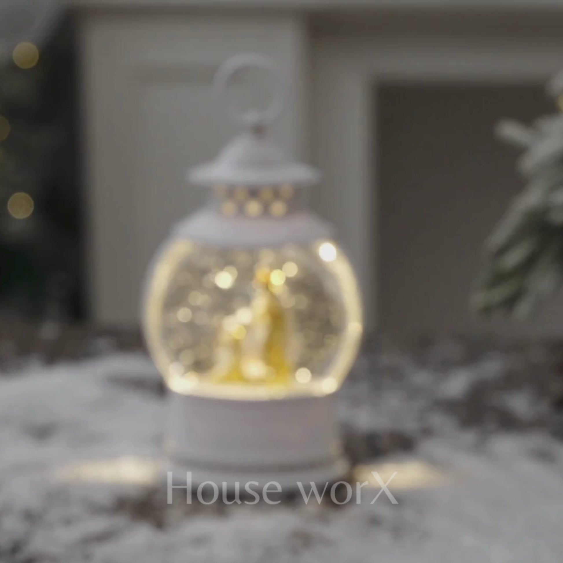 sorrento nativity video snow globe