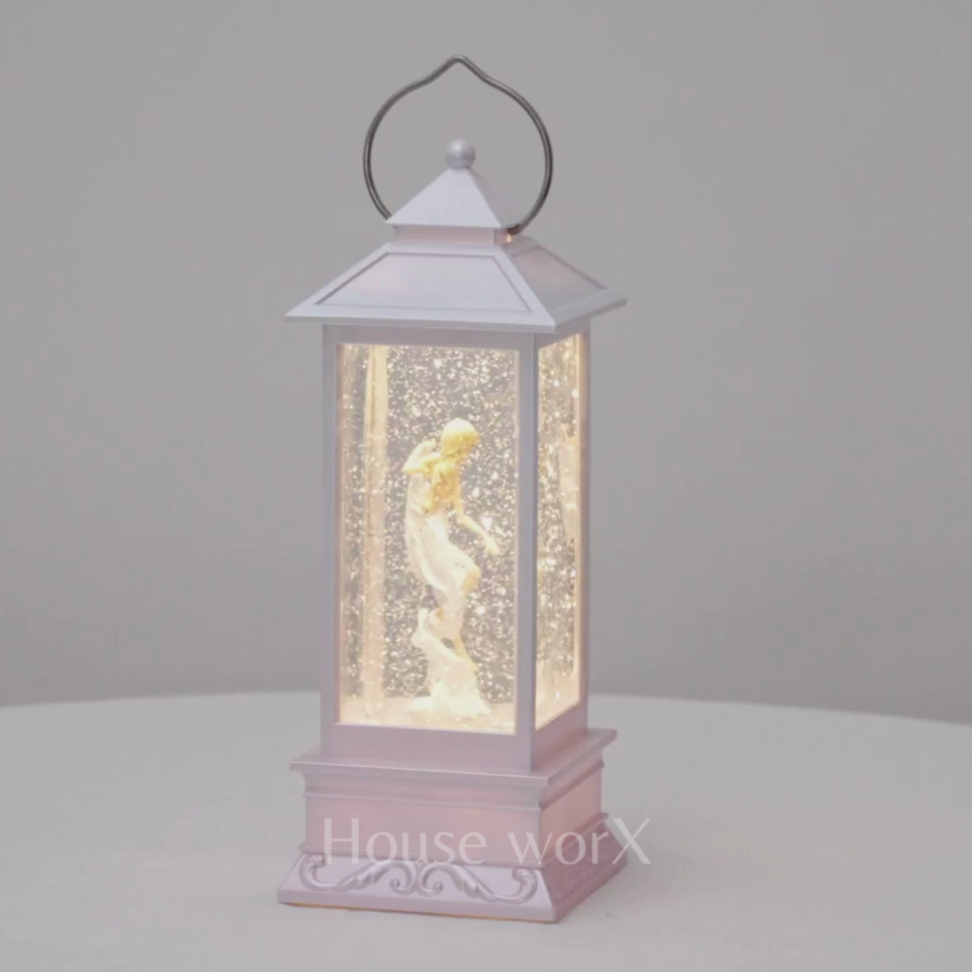 Princess light pink snow globe video