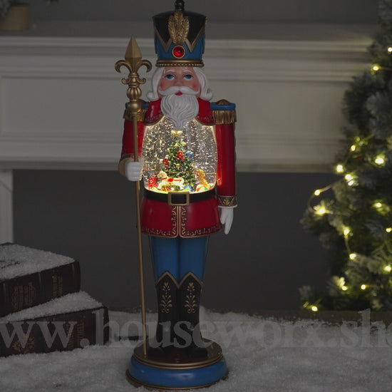 Nutcracker christmas snow globe video