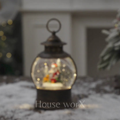 sorrento santa video snow globe