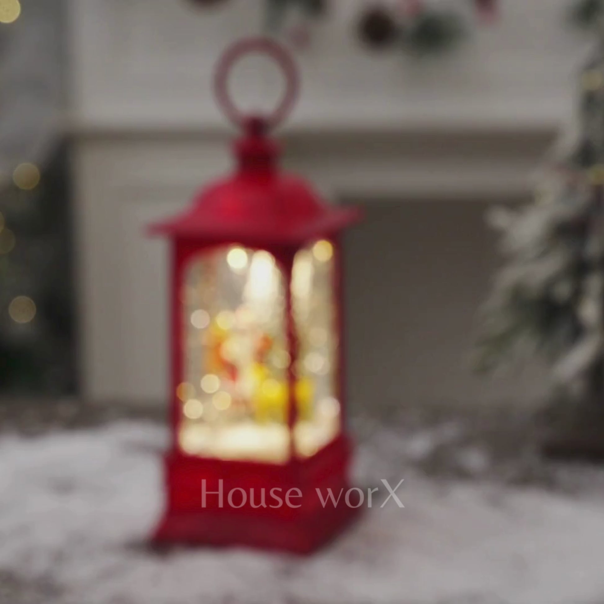 Georgia santa red snow globe video