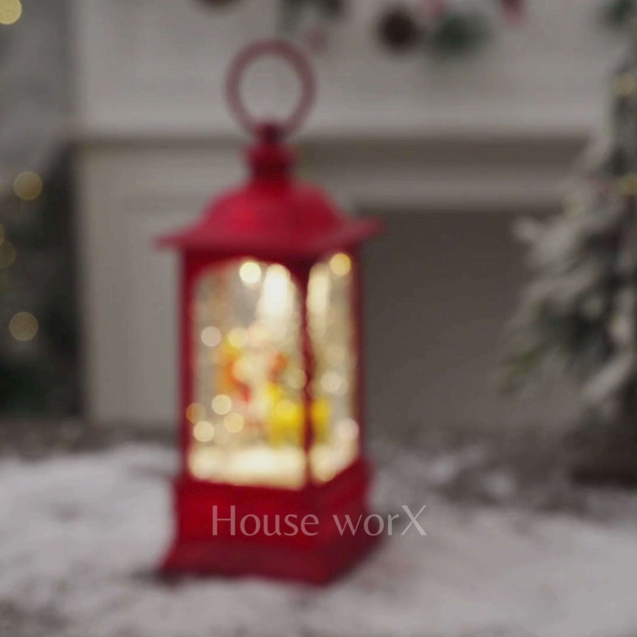 Georgia santa red snow globe video