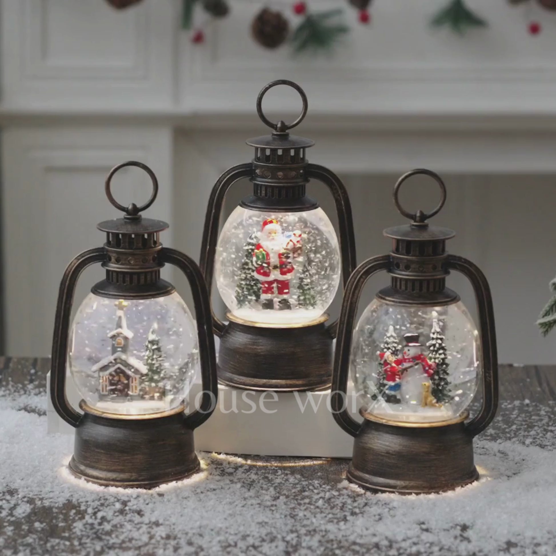 hurricane group christmas snow globes video
